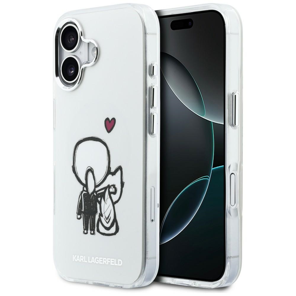 Karl Lagerfeld Karl & Choupette Back MagSafe Maciņš for iPhone 17 - Clear
