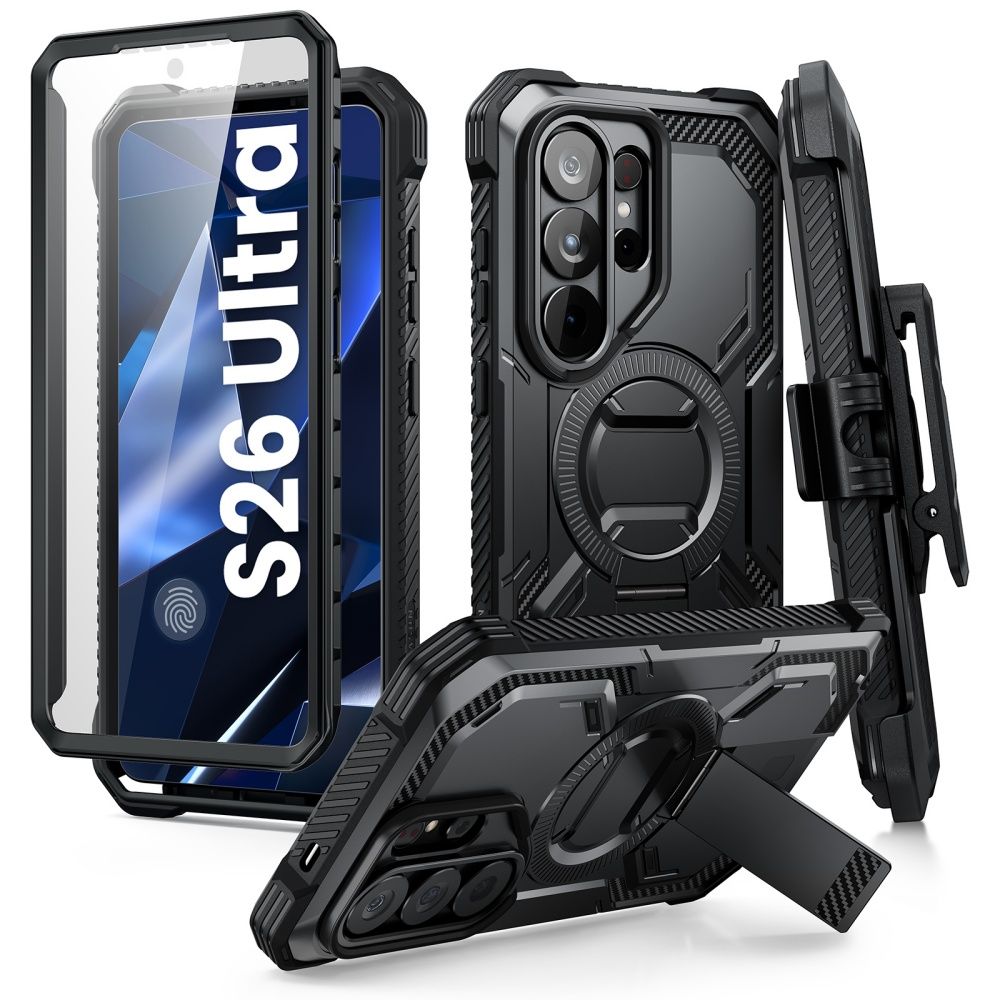 Supcase iBlason ArmorBox Clip Mag MagSafe Maciņš for Samsung Galaxy S26 Ultra - melns
