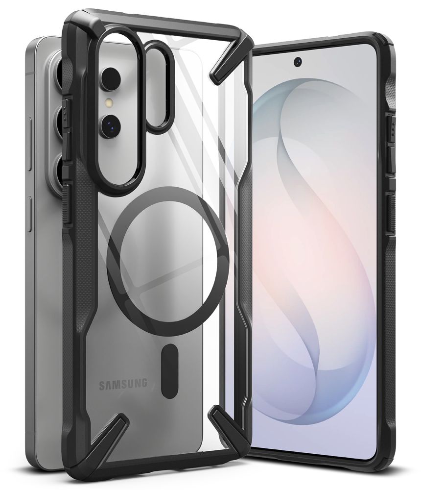 Ringke Fusion X Magnetic MagSafe Maciņš for Samsung Galaxy S26 Ultra - Clear melns