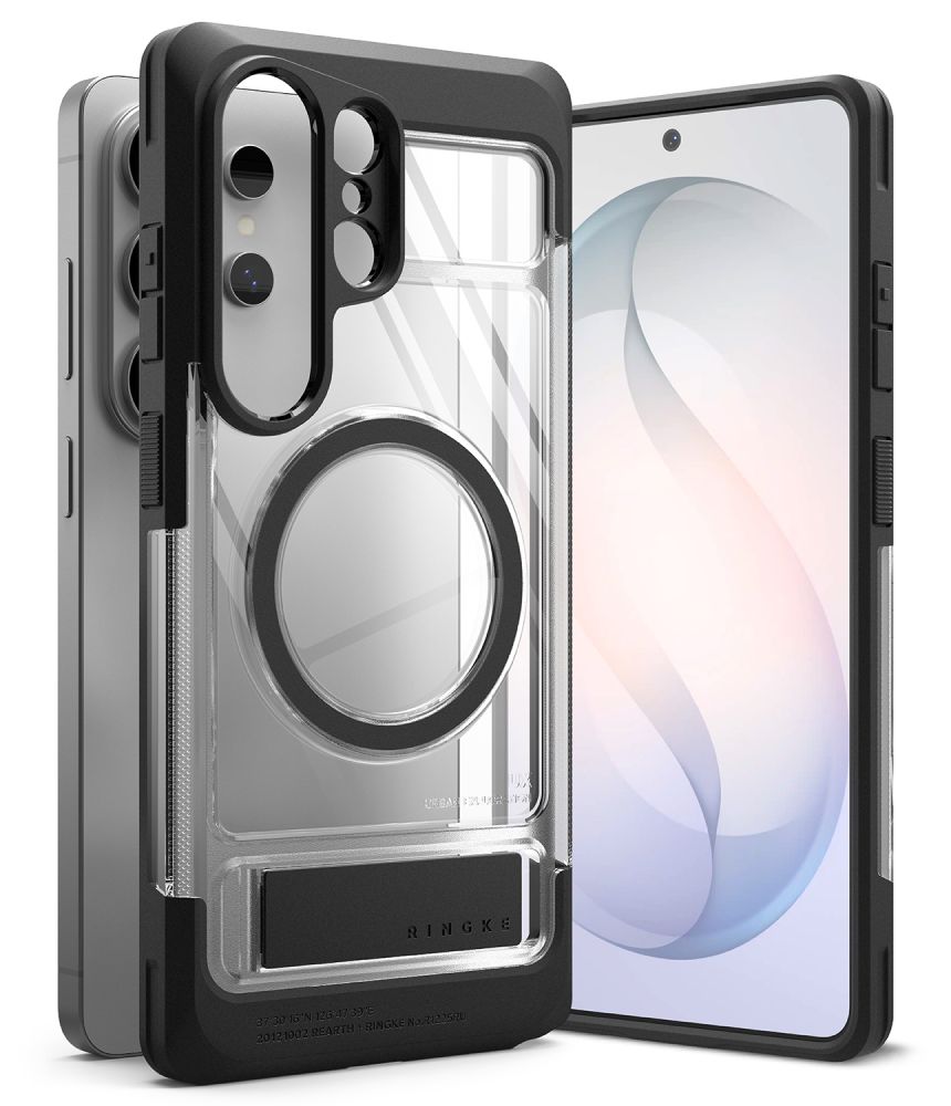 Ringke UX Magnetic MagSafe Maciņš for Samsung Galaxy S26 Ultra - Clear melns