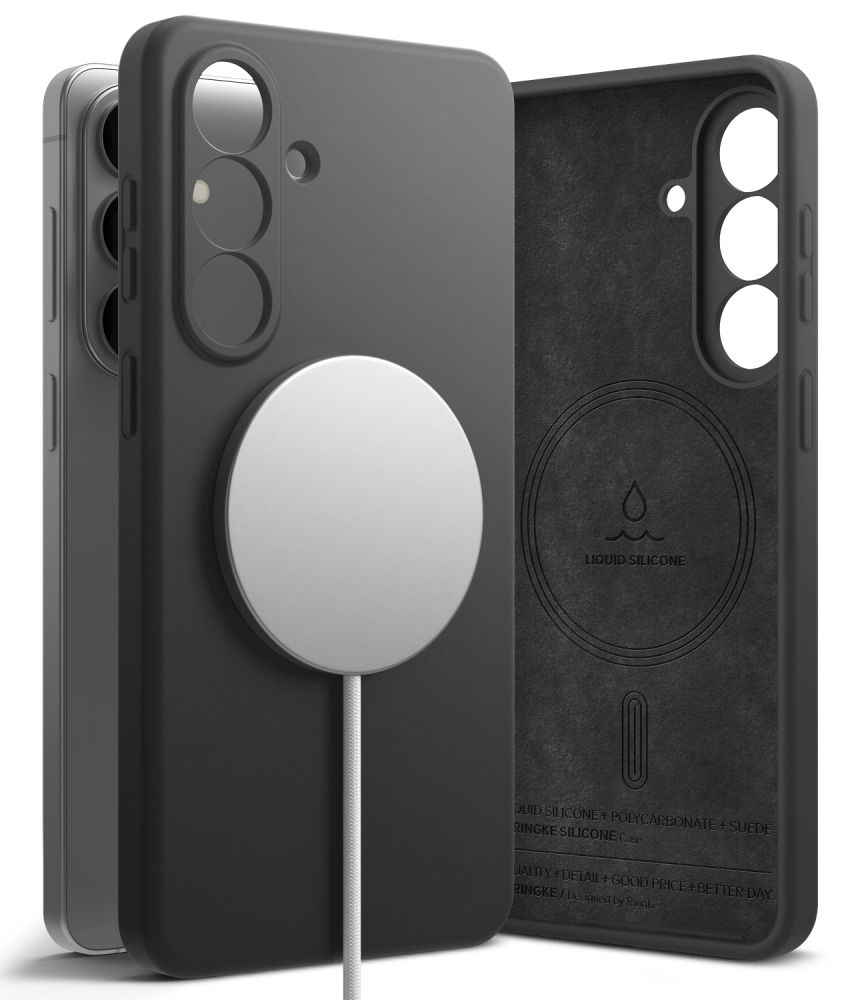 Ringke Silikona MagSafe Maciņš for Samsung Galaxy S26+ - melns