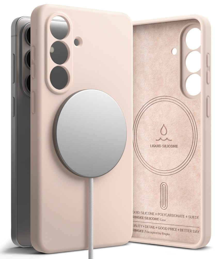 Ringke Silikona MagSafe Maciņš for Samsung Galaxy S26 - rozā