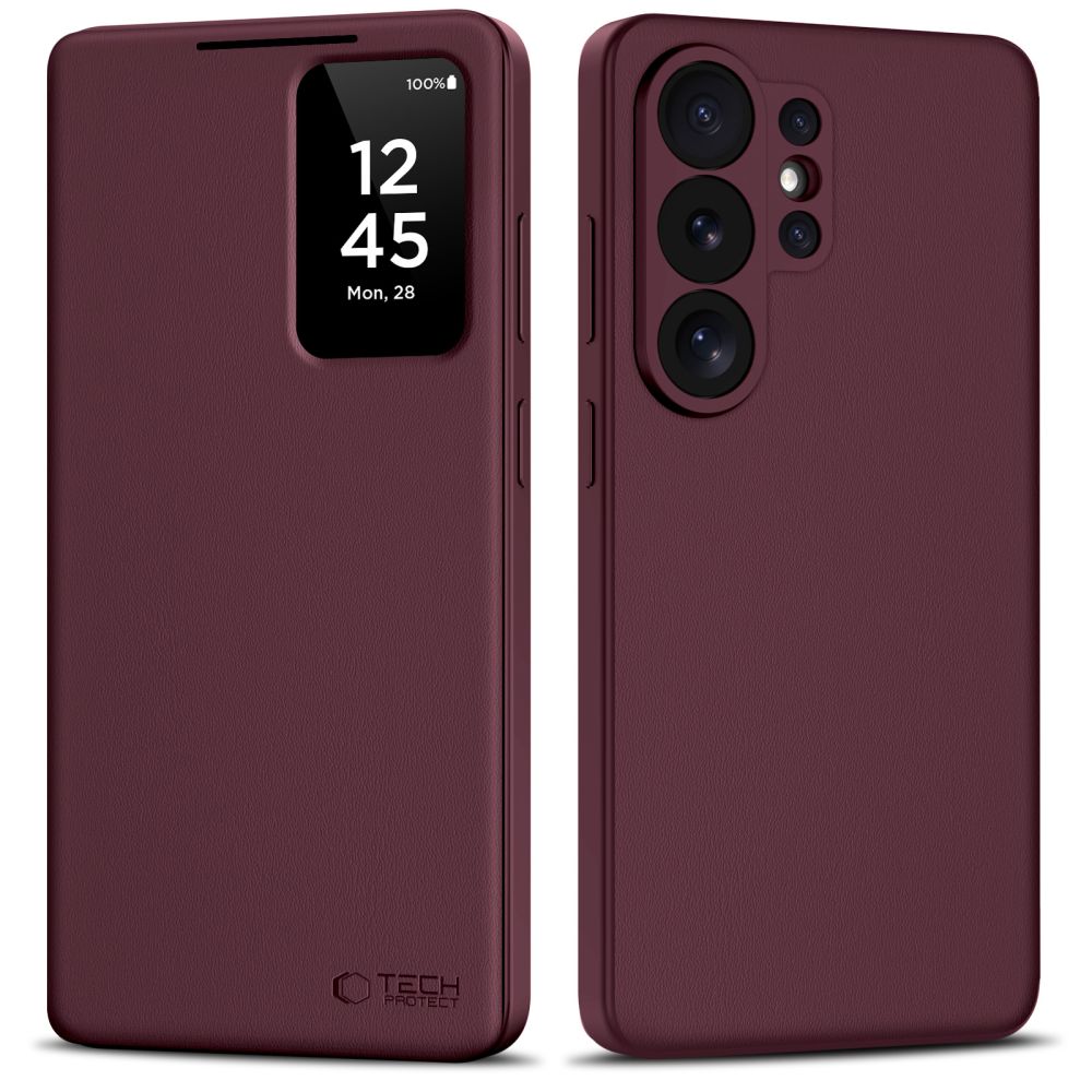 Tech-Protect Viedais Maks Maciņš for Samsung Galaxy S26 Ultra - bordo