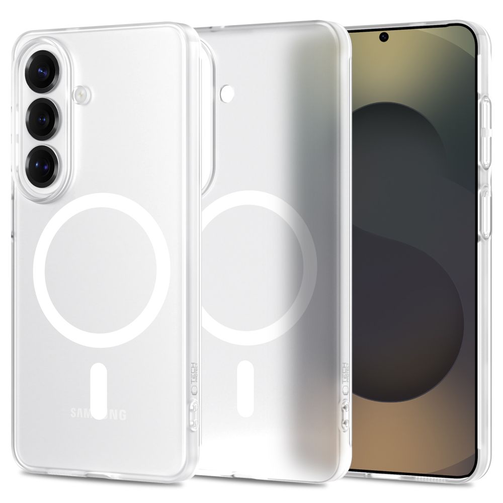 Tech-Protect MagSlim MagSafe Maciņš for Samsung Galaxy S26 - Clear Matēts