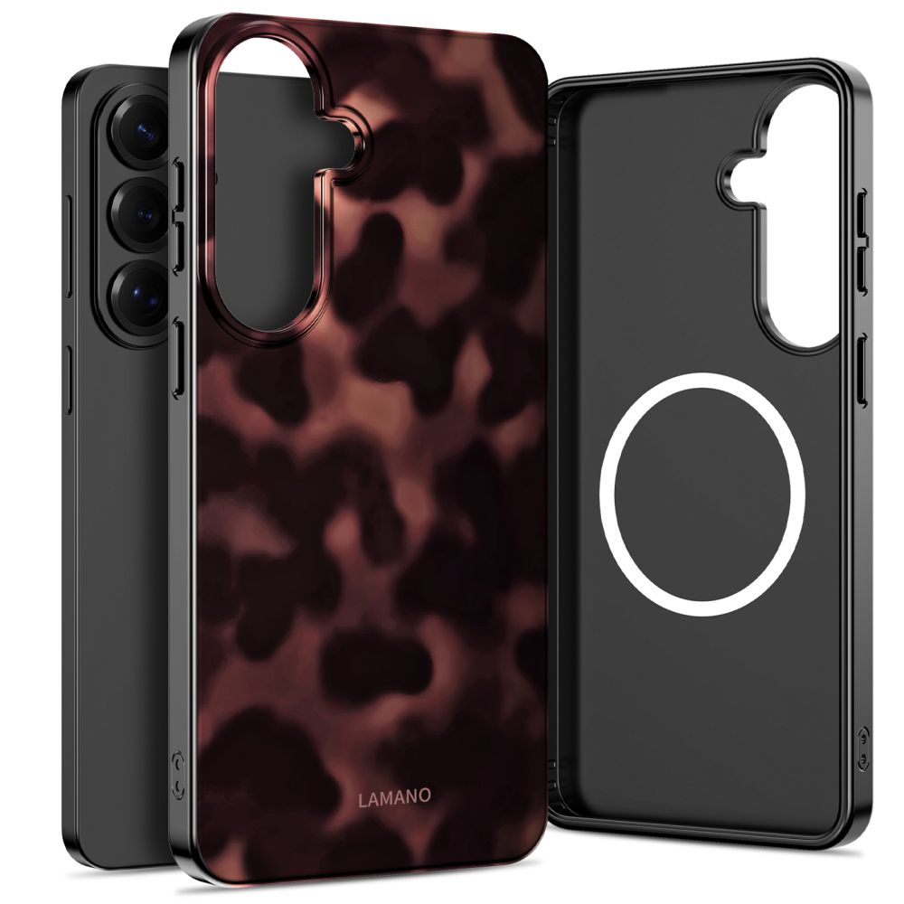 Tech-Protect Lamano MagSafe Maciņš for Samsung Galaxy S26 - brūns and melns