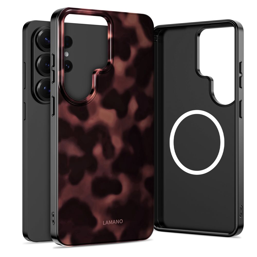 Tech-Protect Lamano MagSafe Maciņš for Samsung Galaxy S26 Ultra - brūns and melns