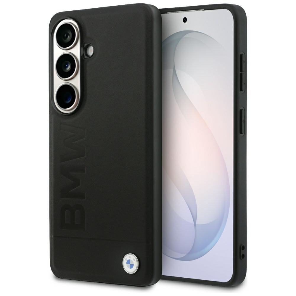BMW Leather Hot Stamp MagSafe Maciņš for Samsung Galaxy S26 - melns
