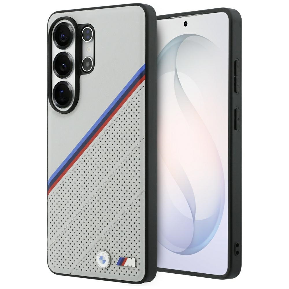 BMW Tricolor Metal Logo MagSafe Maciņš for Samsung Galaxy S26 Ultra - pelēks