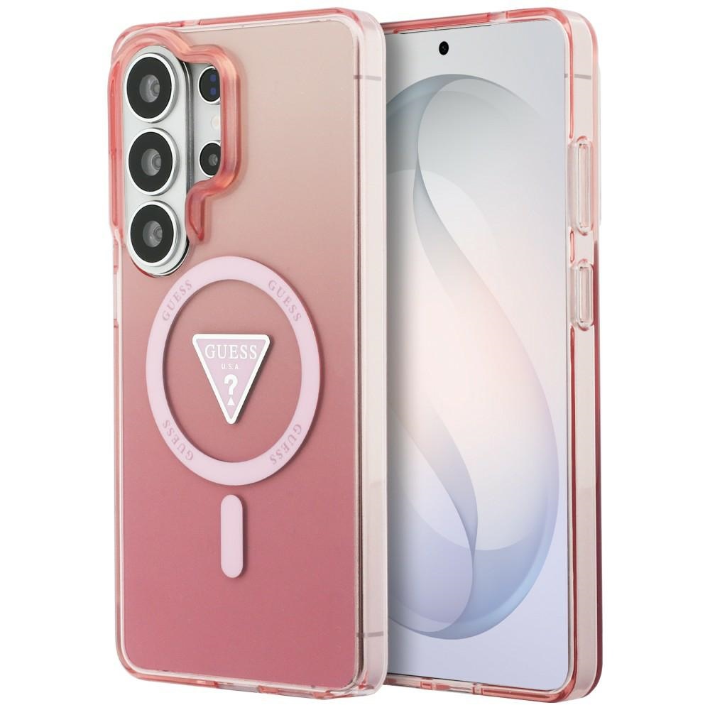 GUESS maciņš for SAMSUNG S26 Ultra GUHMS26LHGTMLCGP (Magnetic IML Gradient Triangle) rozā