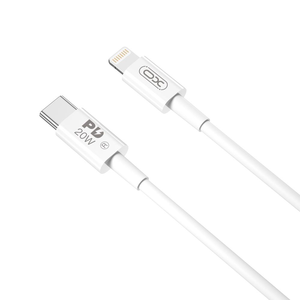 XO kabelis NB-Q189B PD USB-C - Lightning 2,0m 20W balts