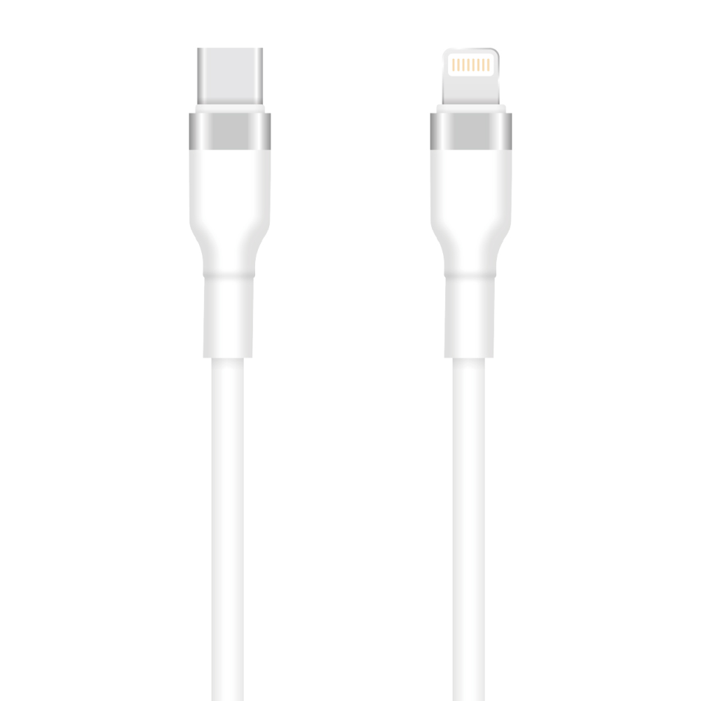 Setty USB-C - Lightning kabelis 1m 3A KSC-L-130 balts