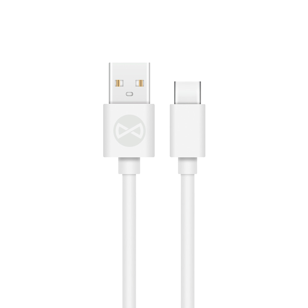 Uz visiem laikiem kabelis USB - USB-C 1,0 m 2A balts