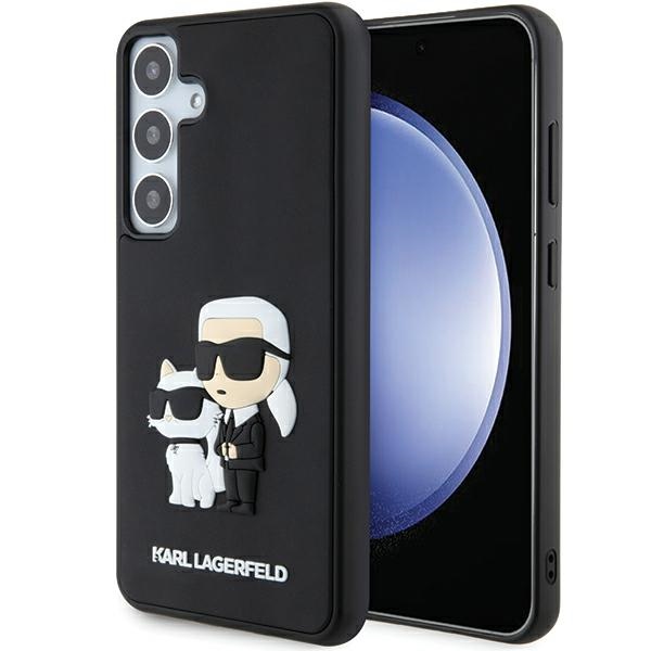 Karl Lagerfeld maciņš for Samsung Galaxy S24 Plus KLHCS24M3DRKCNK melns HC 3D RUBBER KC NFT