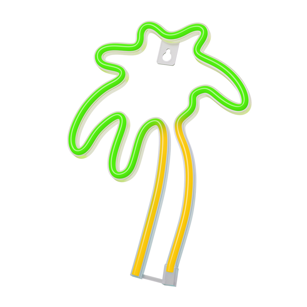 Neon LED Light PALM zaļš oranžs NNE04 Neolia