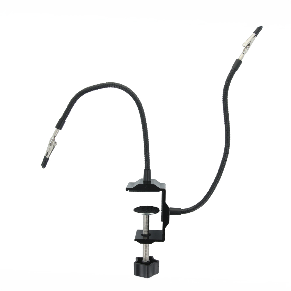 Lodēšanas turētājs trešās rokas palīdz ar 2 rokām