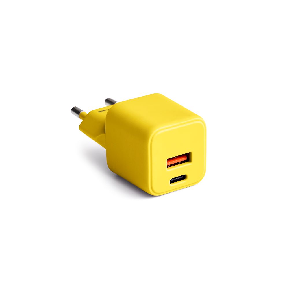 COLORUM wall lādētājs USB-A + USB-C PD 30W CLS30-AC-05 xYellow