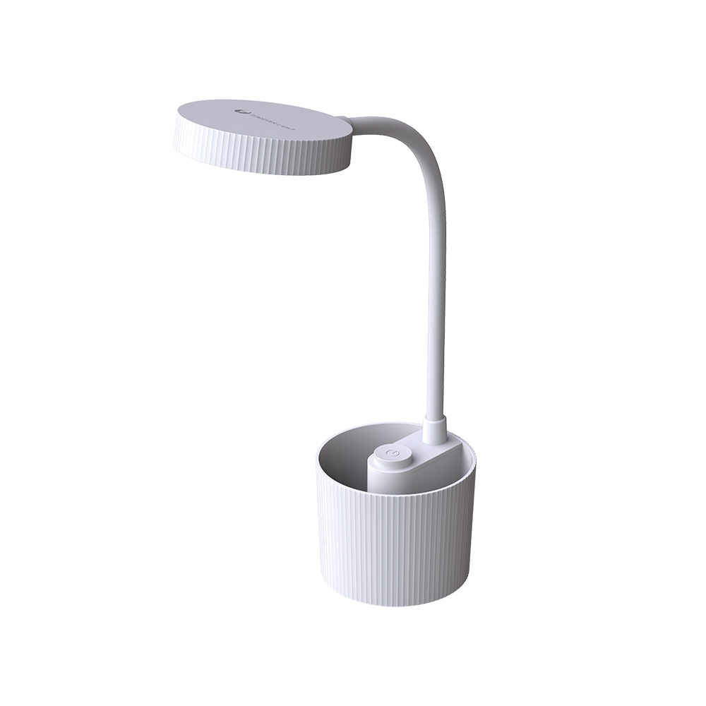 Desk LED Lampa 5W with pen turētājs PURE FLB-20 AGNES balts Forever Light