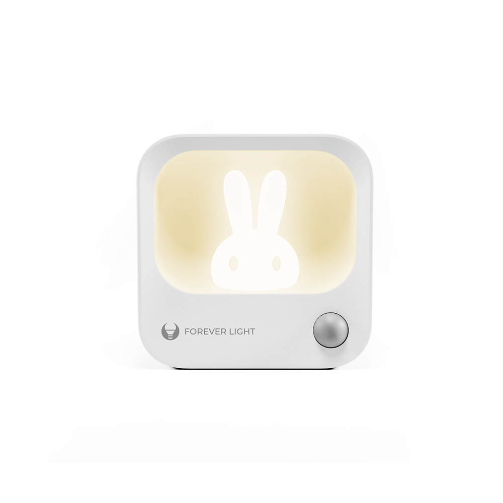LED BUNNY Night Lampa PURE FLC-10 LEA PIR balts 500mAh Forever Light