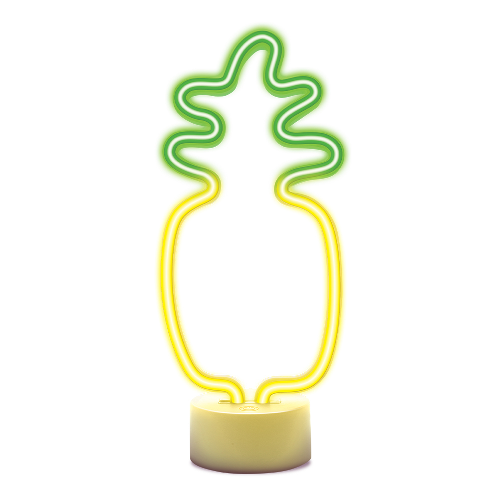 Neon LED on statīvs PINEAPPLE oranžs zaļš USB-C FSC-12 Forever Light
