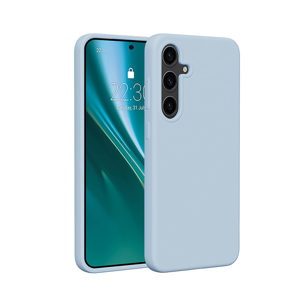 Etteri Silikona maciņš for Samsung Galaxy S25 gaiši zils