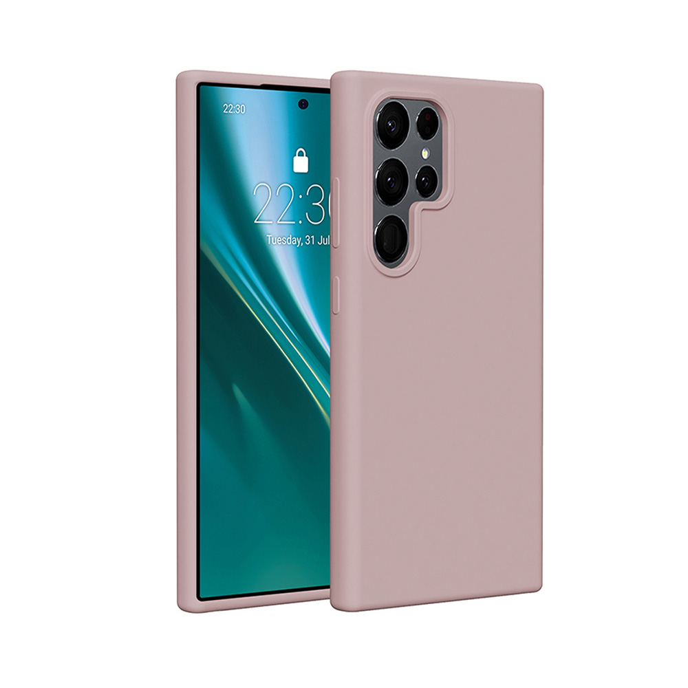 Etteri Silikona maciņš for Samsung Galaxy S25 Ultra gaiši rozā