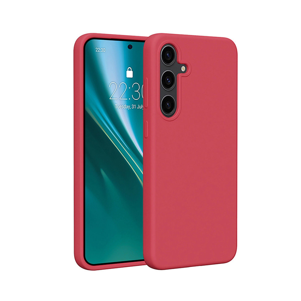 Etteri Silikona Mag maciņš for Samsung Galaxy S25 Edge raspberry