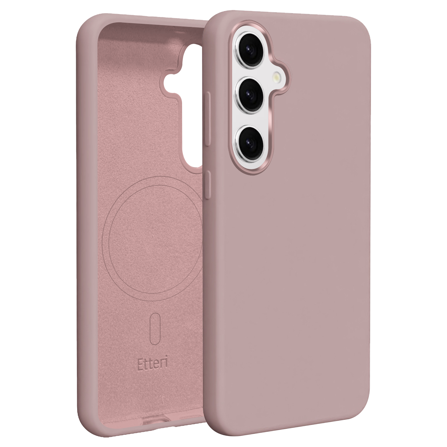 Etteri Silikona Mag maciņš for Samsung Galaxy S26 Ultra gaiši rozā