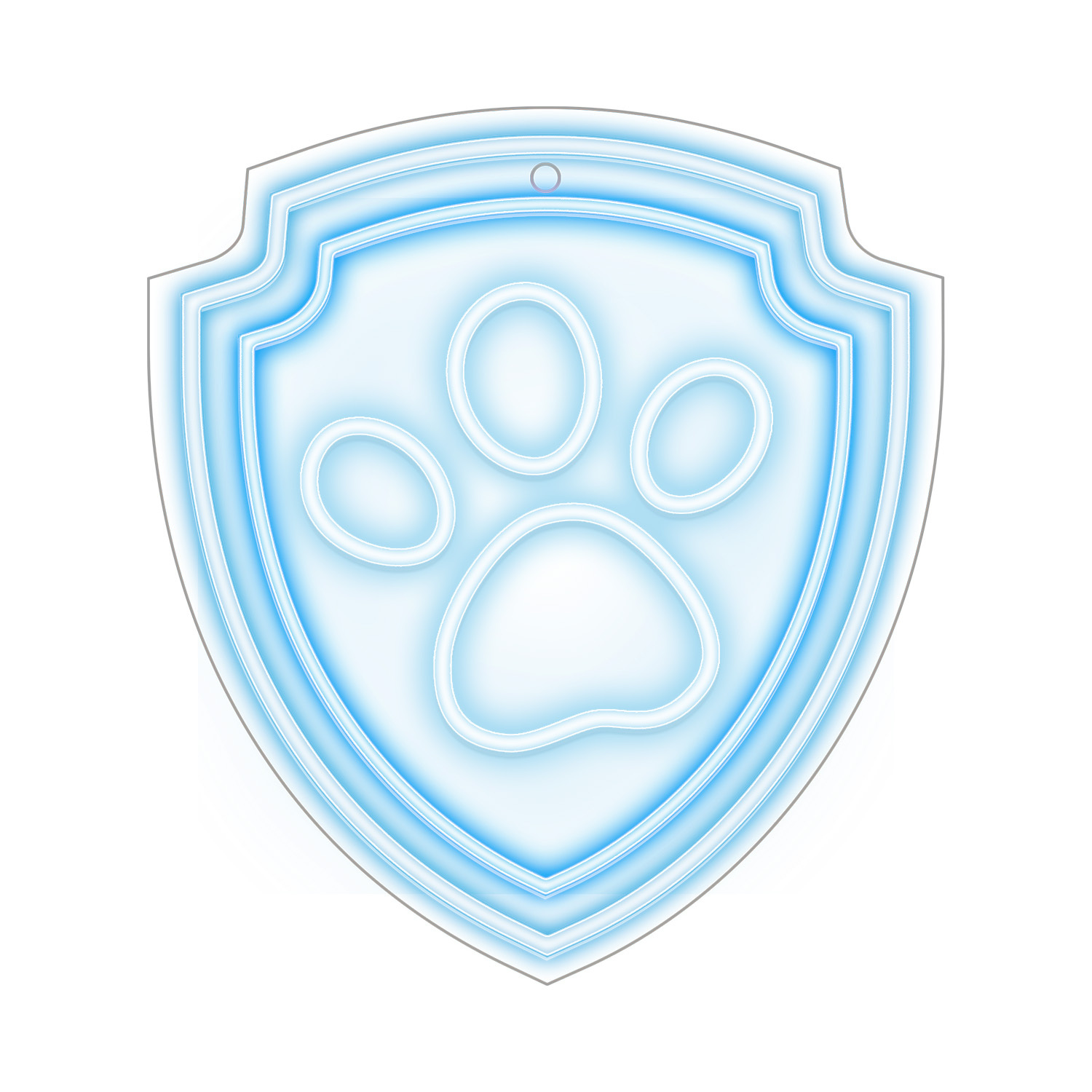 Hanging neon LED Paw Patrol on plexiglass - Paw OW-130246