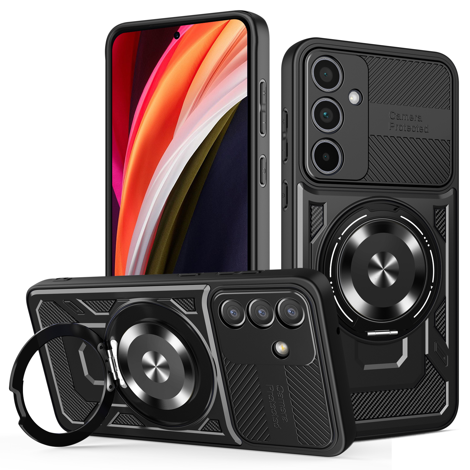 Defender Armor Mag maciņš for Samsung Galaxy A37 5G melns