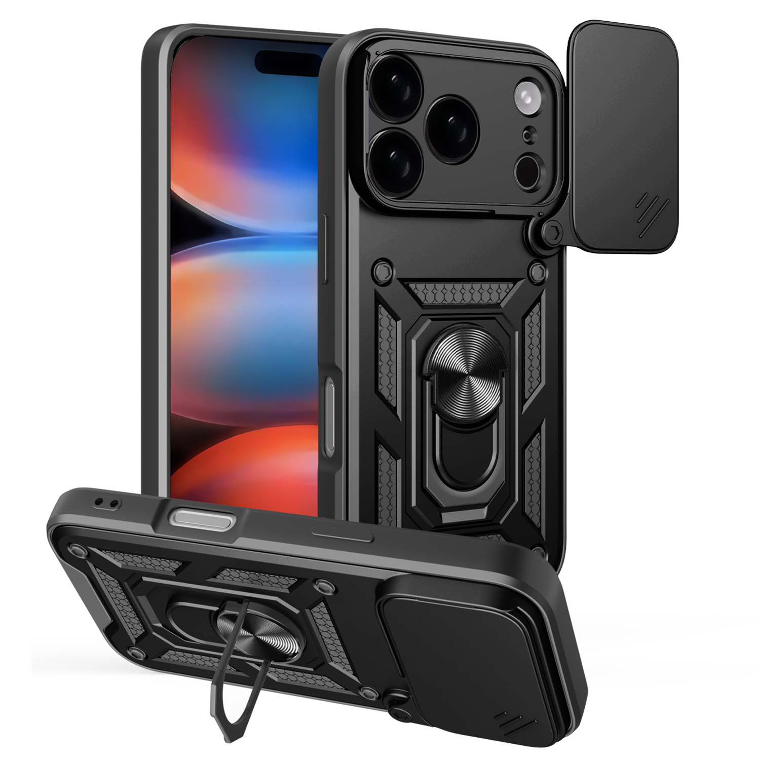 Defender Slide maciņš for iPhone 17 Pro 6,3" melns