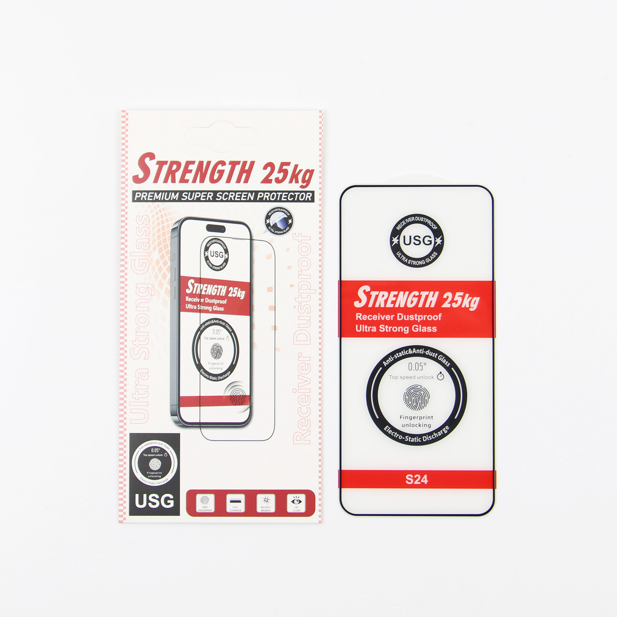 Tempered stikls Ultra Strong 25KG for Samsung Galaxy S26 Plus fingerprint-saderīgs