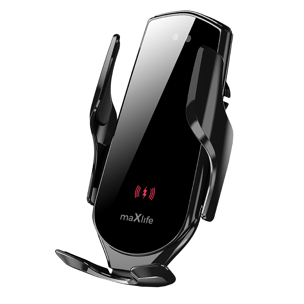 Maxlife turētājs automašīnas ventilācijas atverei MXCH-08 automātiskais ar bezvadu uzlādi melns 15W
