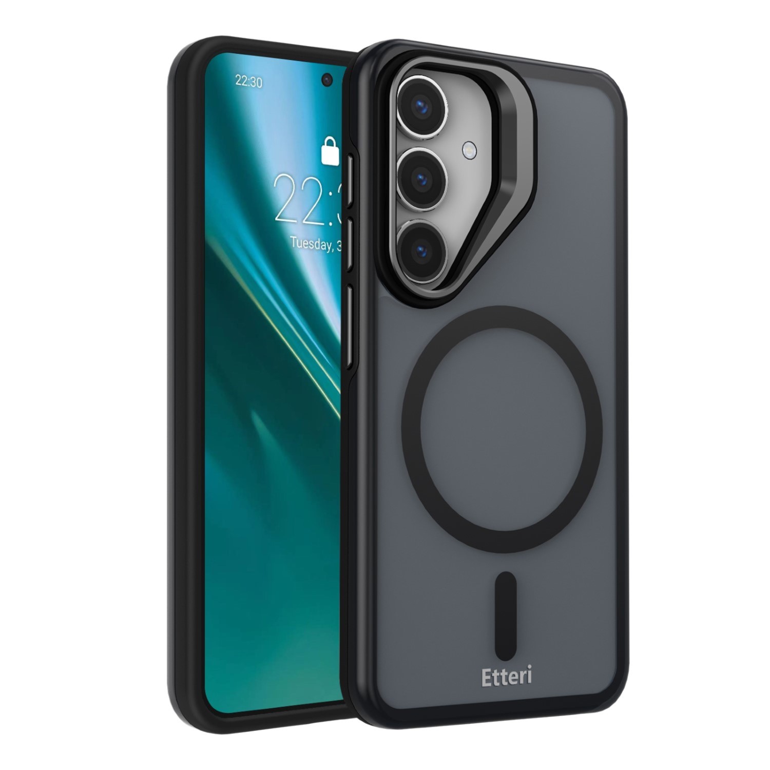 Etteri Morning Fog maciņš for Samsung Galaxy S25 melns