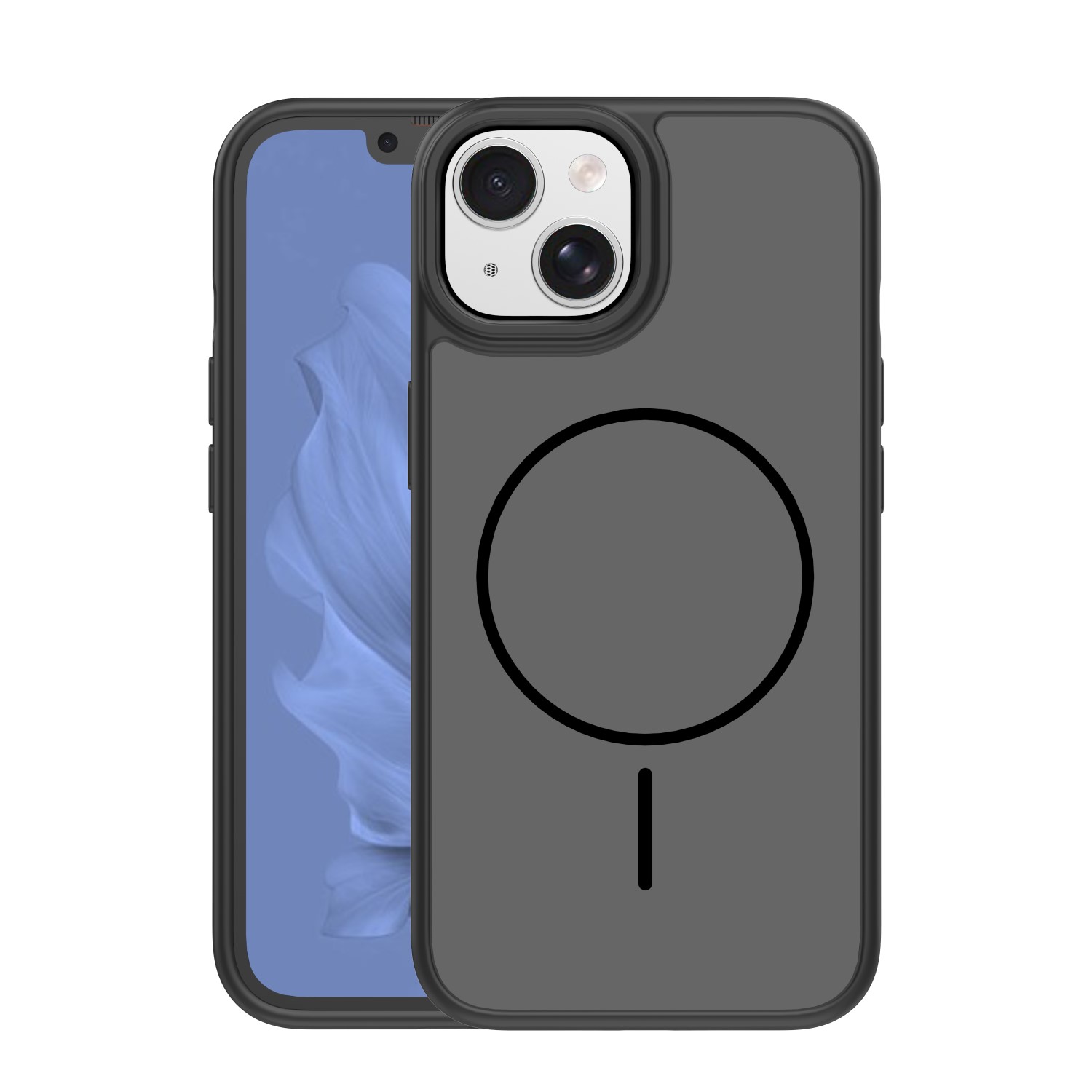 Frame Thin Mag maciņš for iPhone 15 6,1" melns