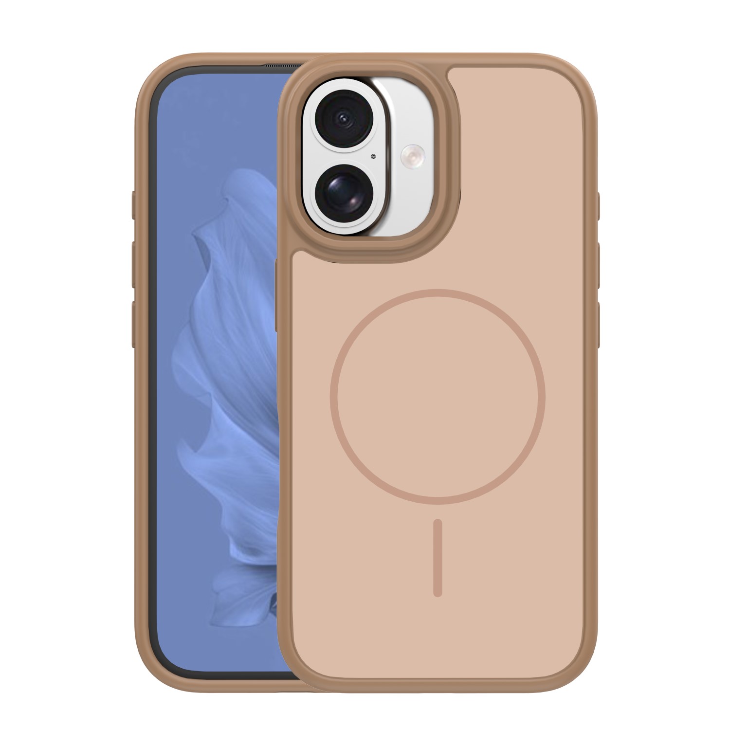 Frame Thin Mag maciņš for iPhone 16 6,1" brūns