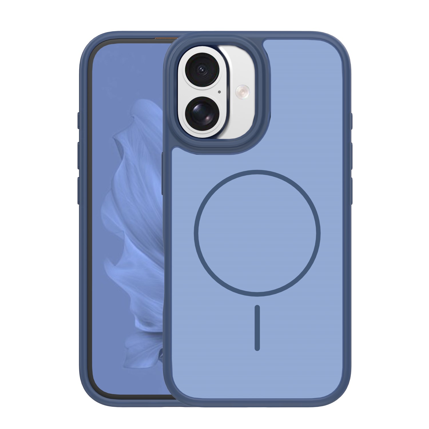 Frame Thin Mag maciņš for iPhone 16 6,1" tumši zils