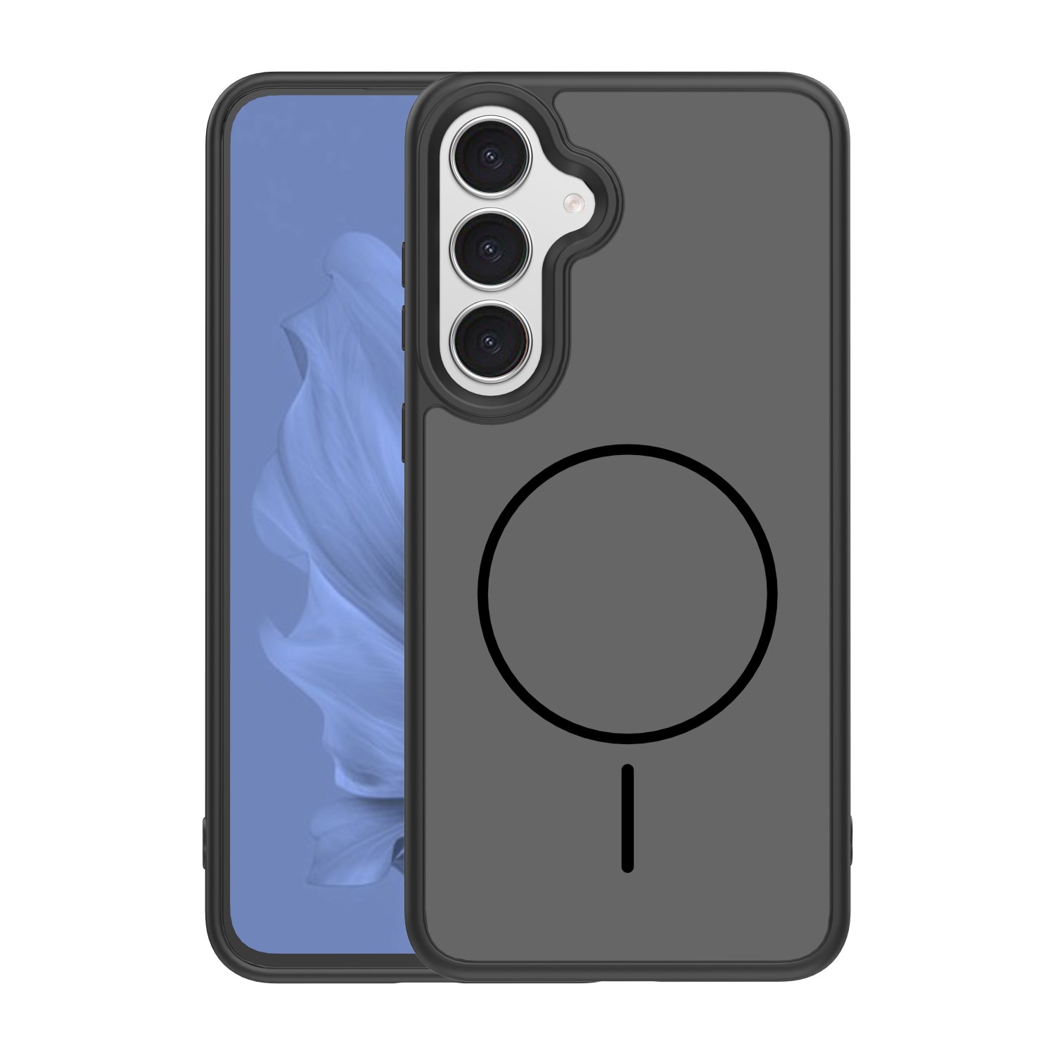 Frame Thin Mag maciņš for Samsung Galaxy S25 melns