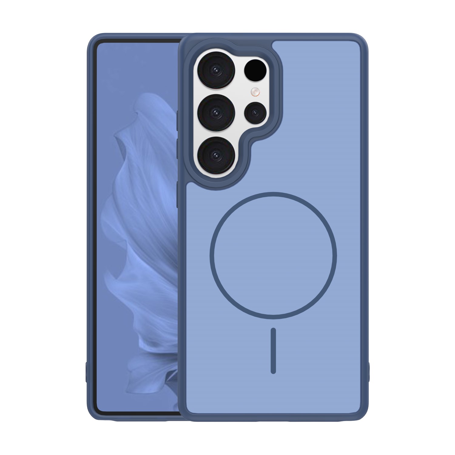 Frame Thin Mag maciņš for Samsung Galaxy S25 Ultra tumši zils