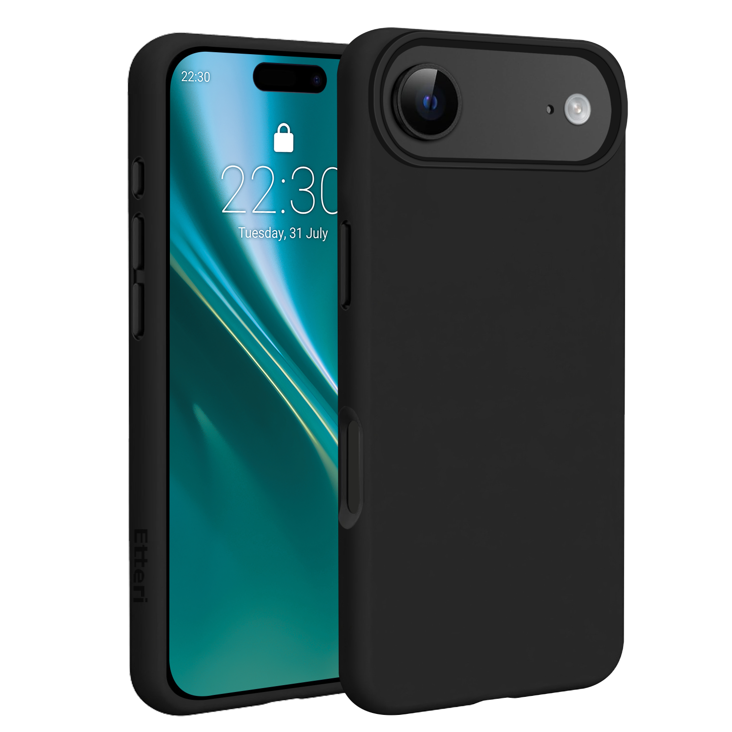 Etteri Silikona Mag maciņš for iPhone 17 Air melns