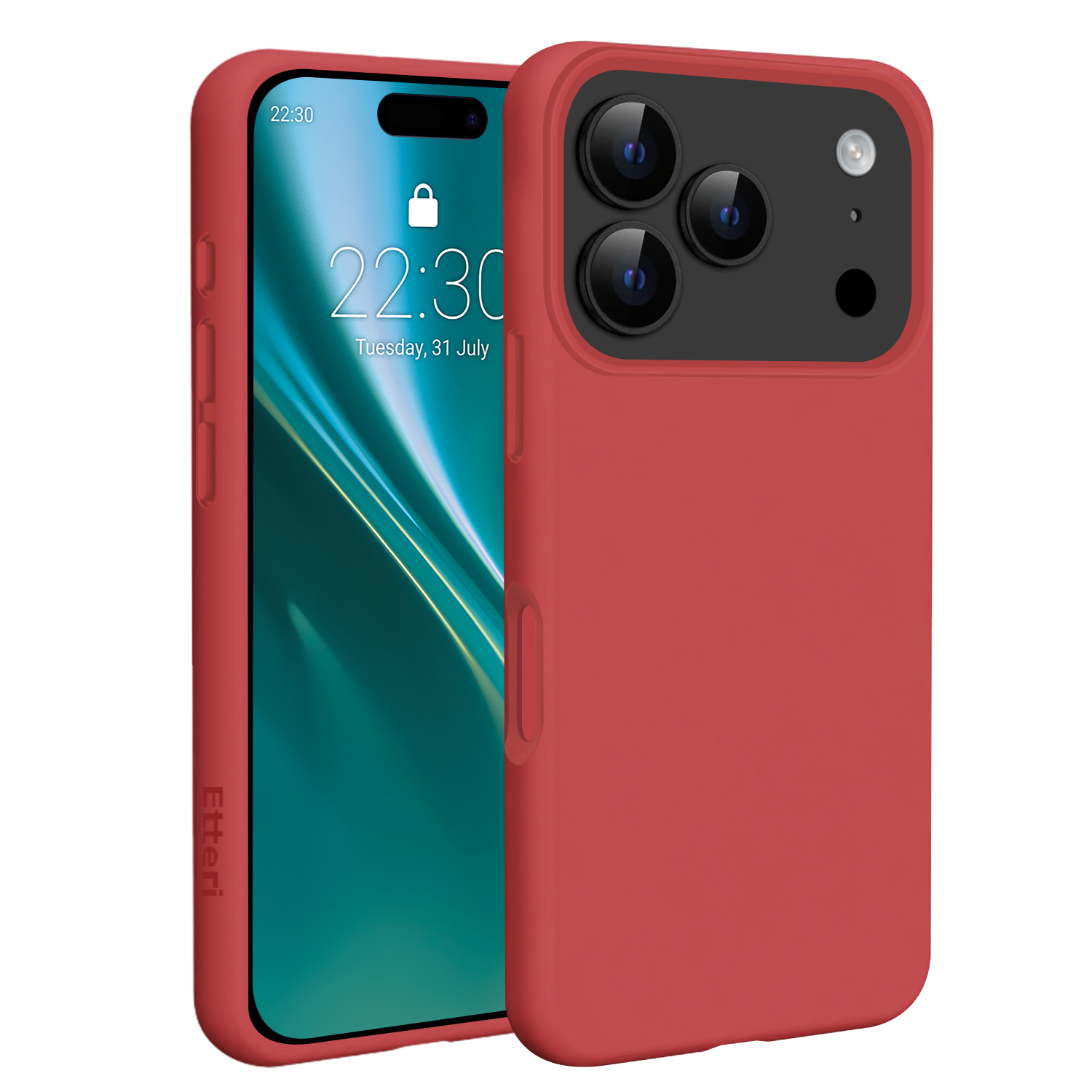 Etteri Silikona Mag maciņš for iPhone 17 Pro Max raspberry