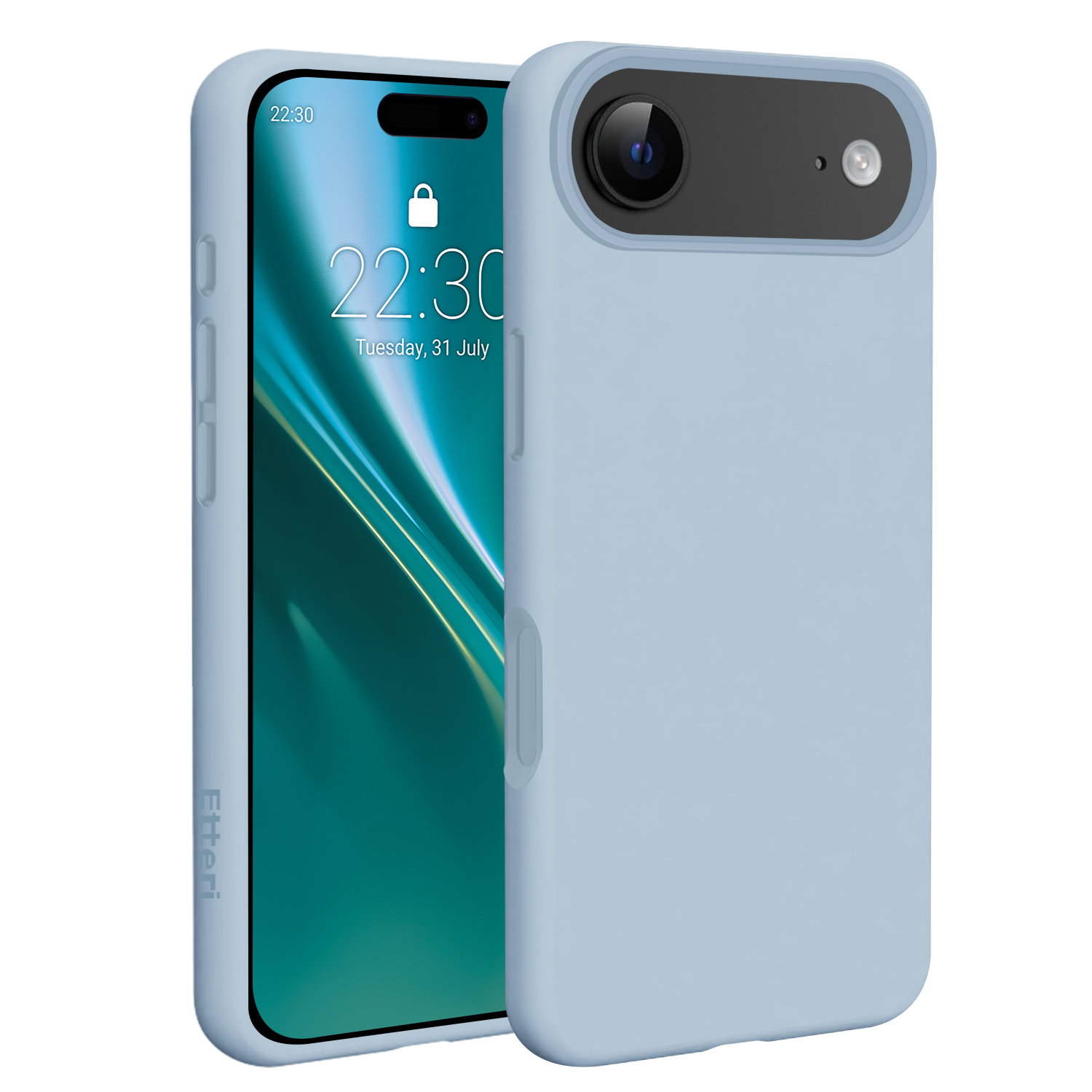 Etteri Silikona Mag maciņš for iPhone 17 Air gaiši zils