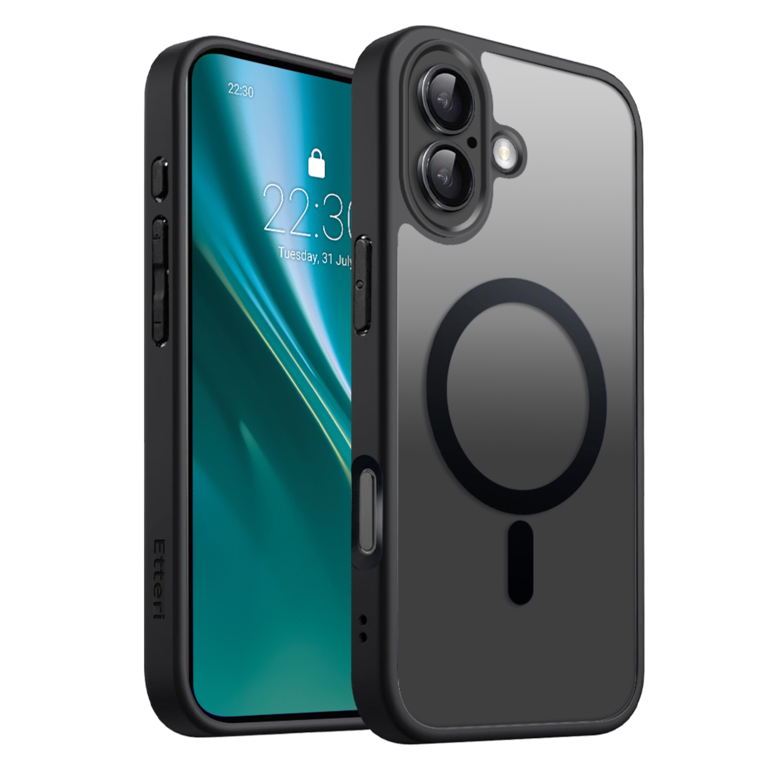 Etteri Matēts Mag maciņš for iPhone 17 melns