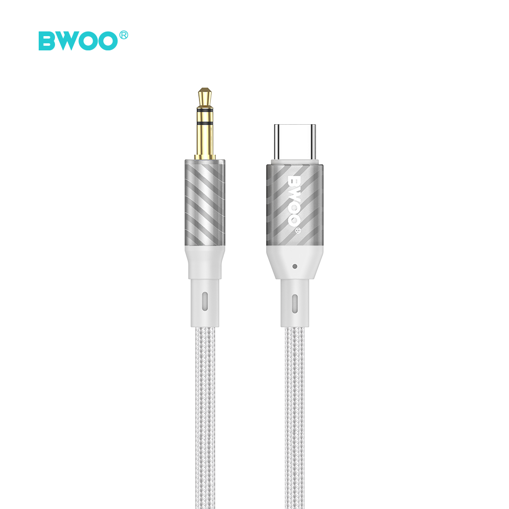 BWOO AUX Kabelis Type C to 3.5mm Jack audio AUX074