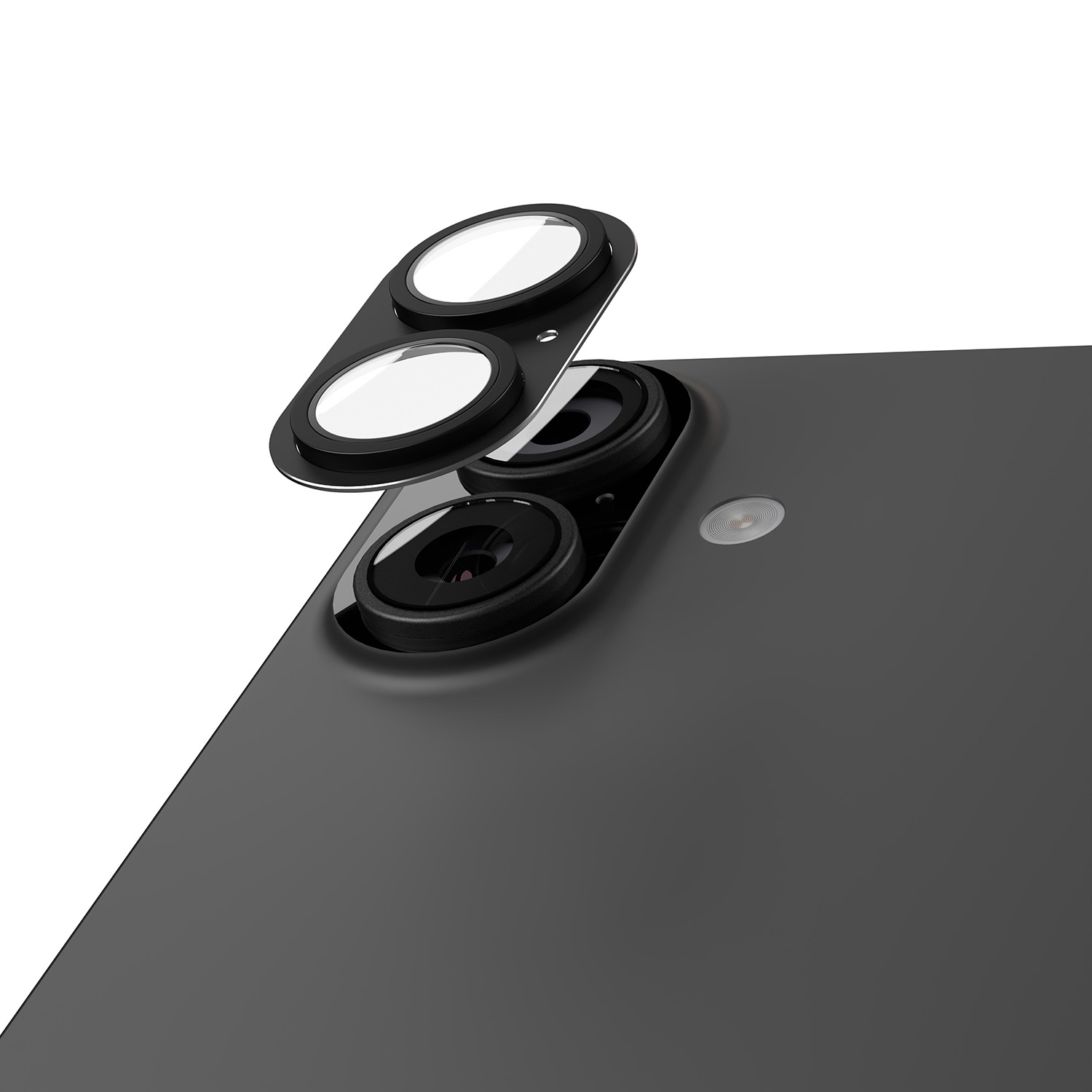 Etteri full camera lens guard for iPhone 17 melns