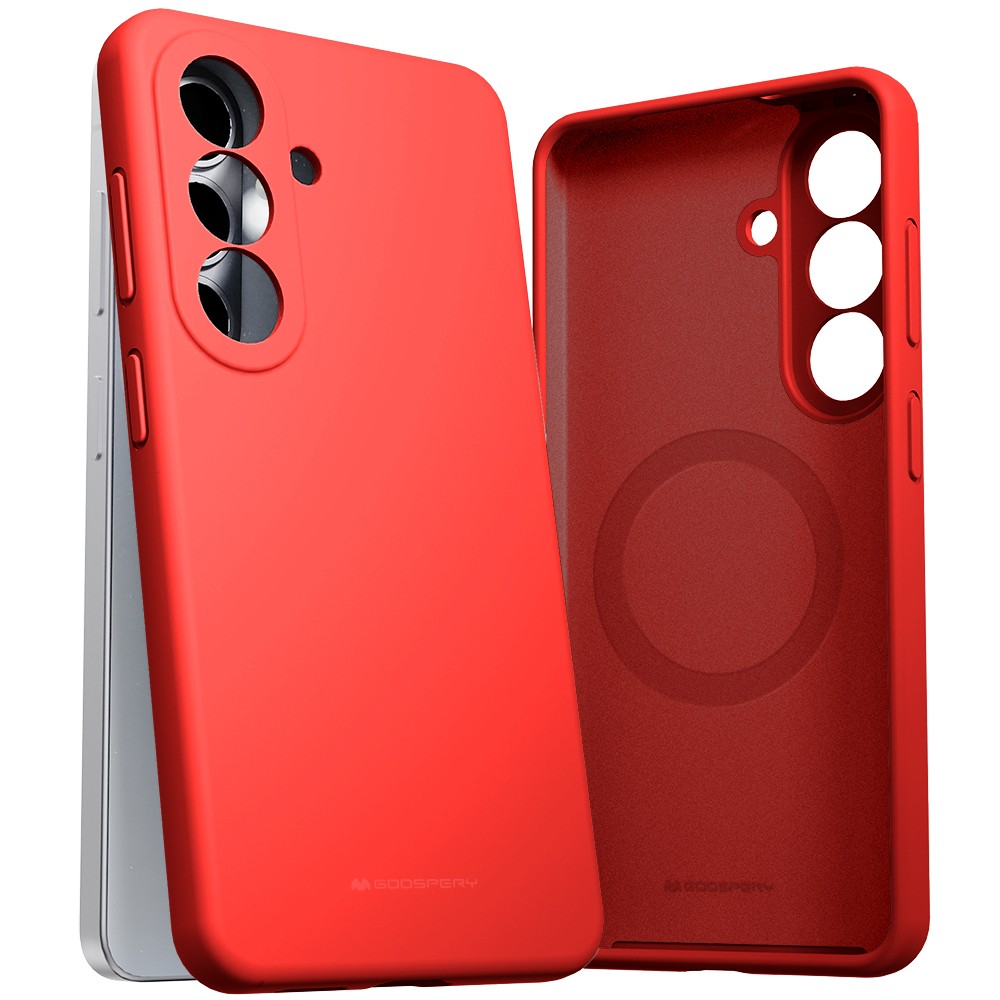 Maciņš Mercury Pure Magsafe Silicon Maciņš Samsung S947 S26 Plus sarkans