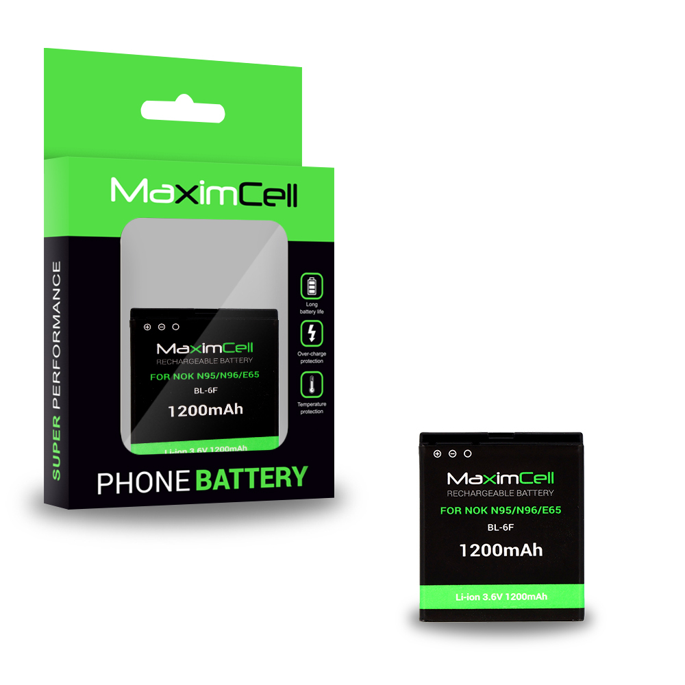Maximcell Baterija for Nokia N95/N96/E65 (BL-6F) 1200mAh Li-ion