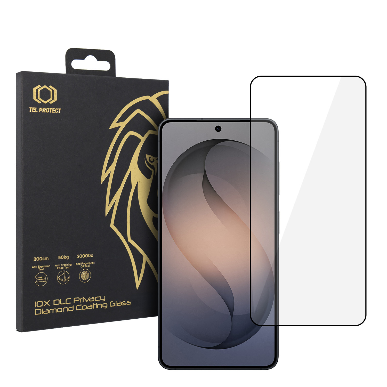 Tempered stikls Tel Protect 10X HD DLC Diamond Coating for Samsung Galaxy S26 Plus (with fingerprint unlock)