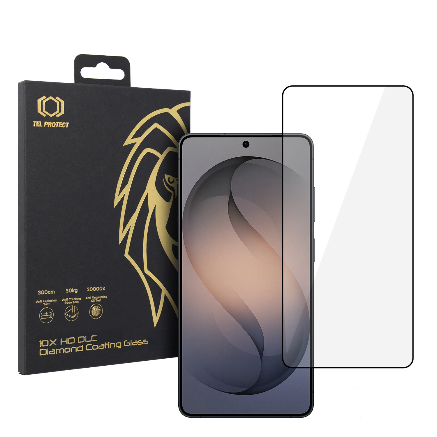 Tempered stikls Tel Protect 10X HD DLC Diamond Coating for Samsung Galaxy S26 Ultra (with fingerprint unlock)