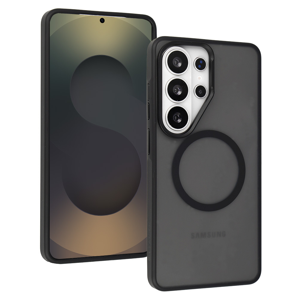 Liavec Soft Maciņš Metal Frame for Samsung Galaxy S26 Ultra melns