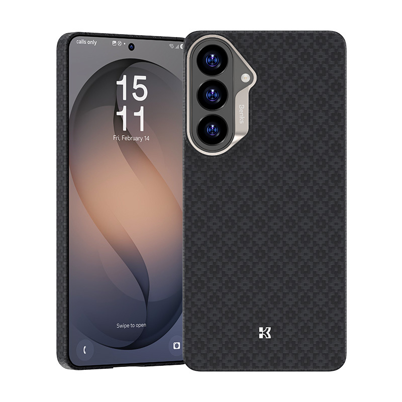 Benks Magnetic Armor Air Armor Grid Kevlar Maciņš Metal Frame 600D (E048) for Samsung Galaxy S26 melns